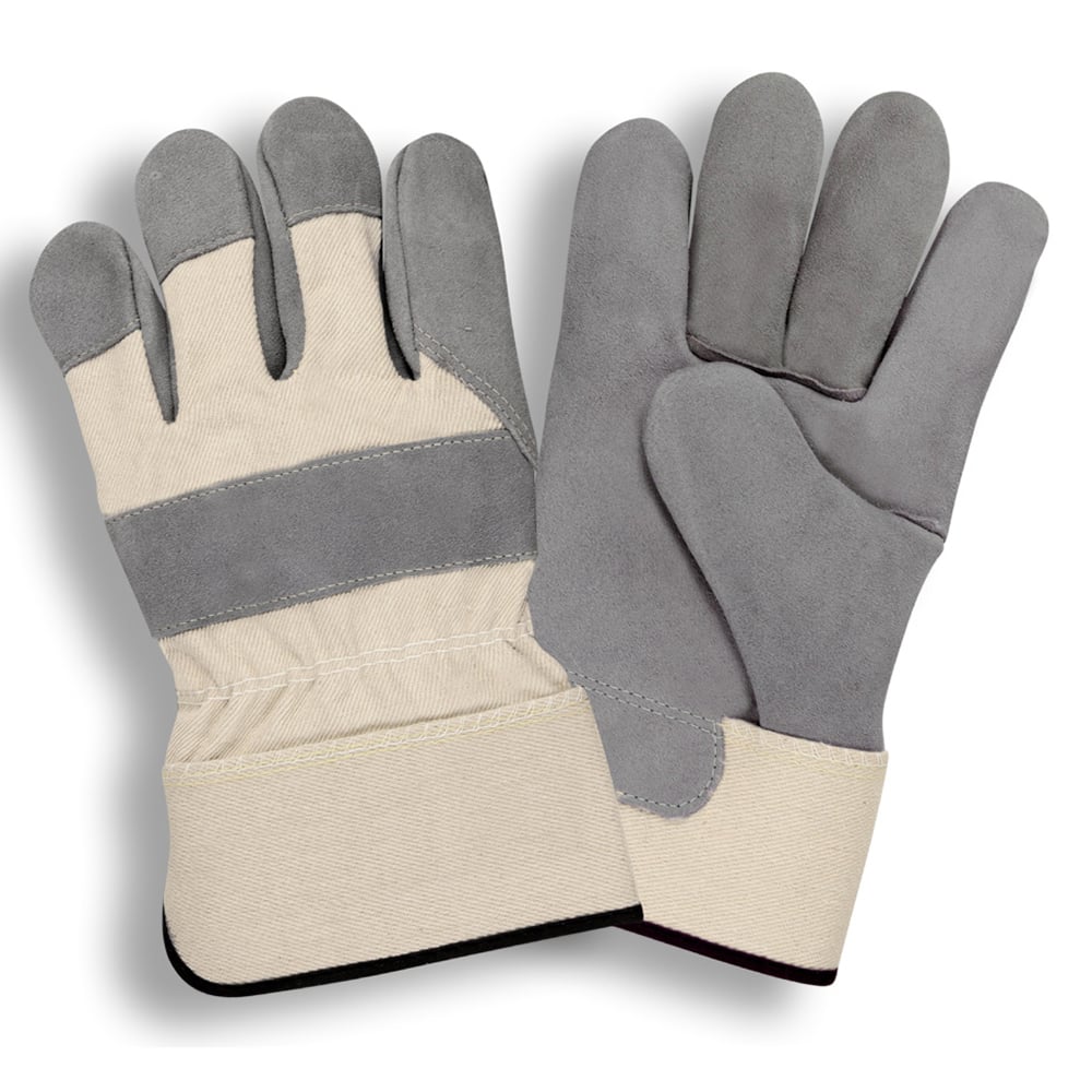 Tuf-Cor™ Jersey Lined Leather Glove with Cotton Canvas Back, 1 dozen (12 pairs)