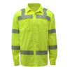 Hi-Vis Safety Shirt, Lightweight Button Down, Class 3