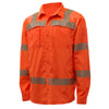 Hi-Vis Safety Shirt, Lightweight Button Down, Class 3