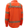 Hi-Vis Safety Shirt, Lightweight Button Down, Class 3