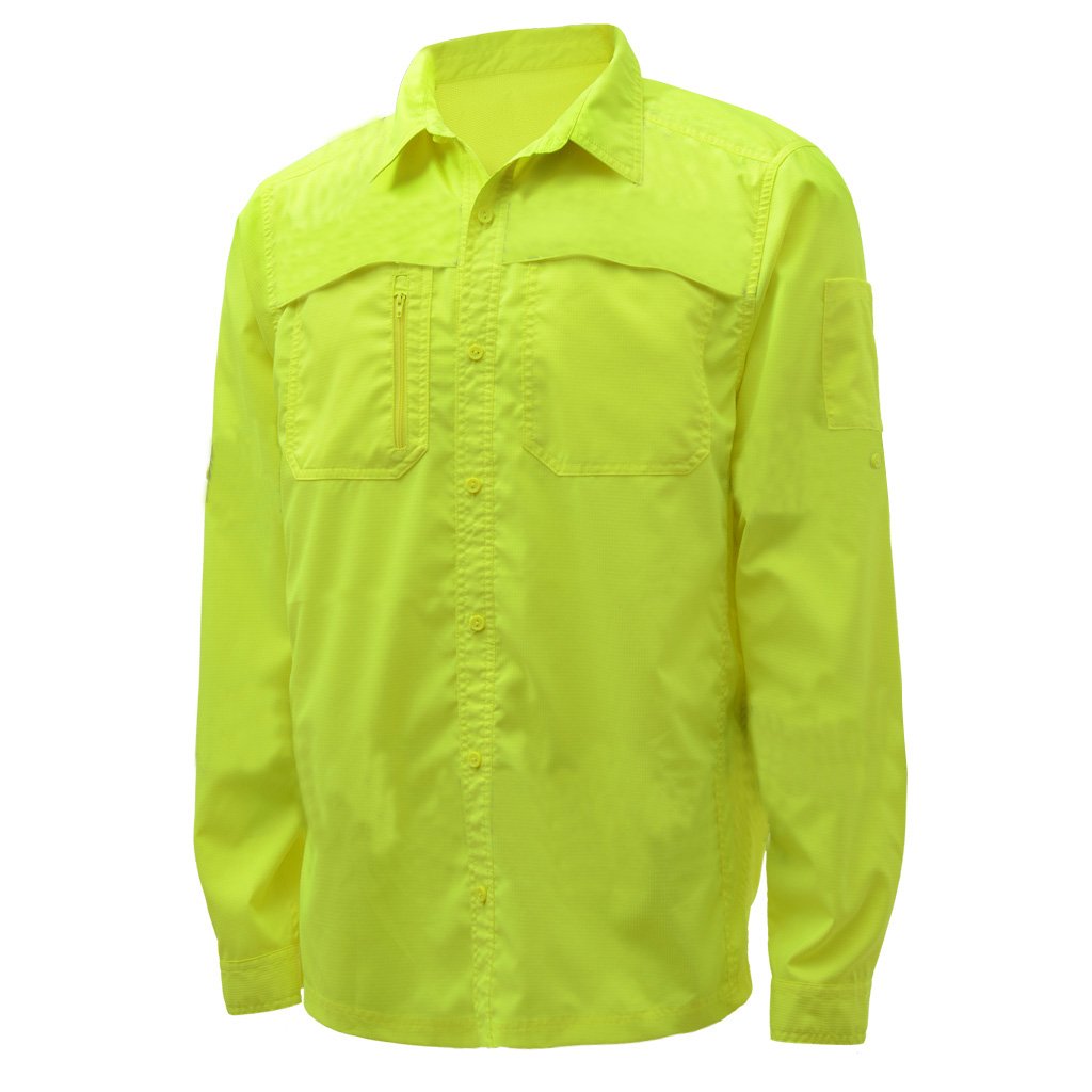 Non-ANSI Hi-Vis Safety Shirt, Lightweight Button Down