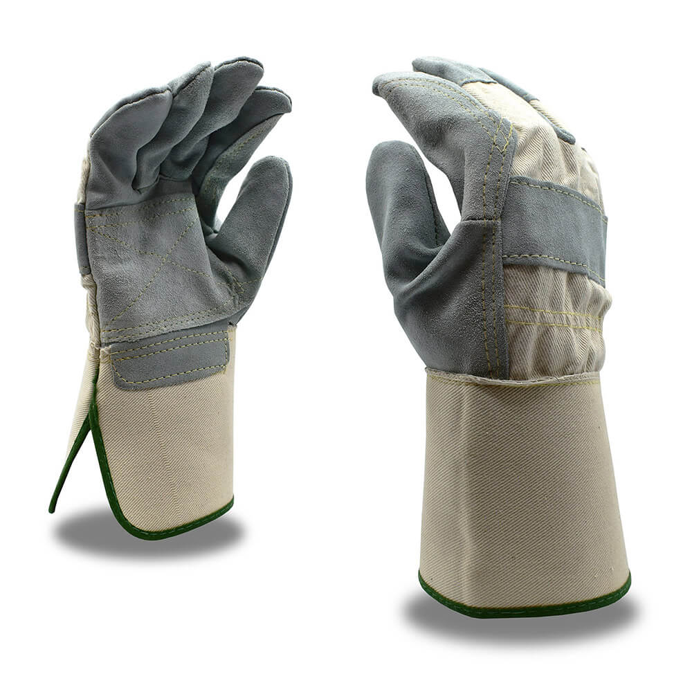 Tuf-Cor™ Heavy Double Leather Palm Glove with 4" Cuff + Aramid Sewn, 1 dozen (12 pairs)