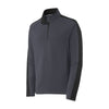 Sport-Tek ST861 Sport-Wick Textured Colorblock Quarter-Zip Pullover