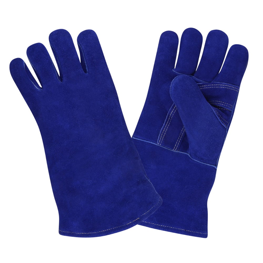 COR-7610A Sock Lined Premium Leather Welders Glove/Welted Seams+Aramid Sewn, 1 dozen (12 pairs)