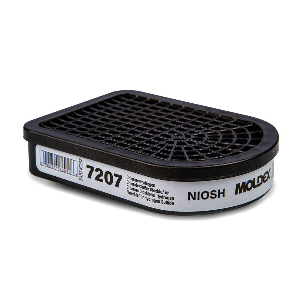 Moldex 7207 Acid Gas Cartridge for 7000/7800/9000 Series, 1 pair