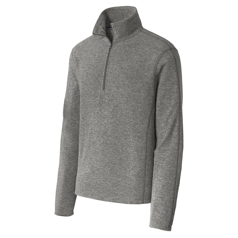 Port Authority F234 Lightweight Heather Microfleece Half Zip Pullover