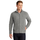 Port Authority F235 Lightweight Heather Microfleece Full Zip Jacket