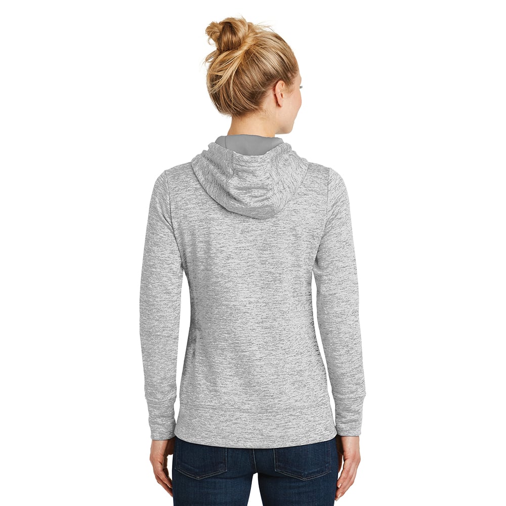 Sport-Tek LST225 PosiCharge Women's Electric Heather Hooded Pullover