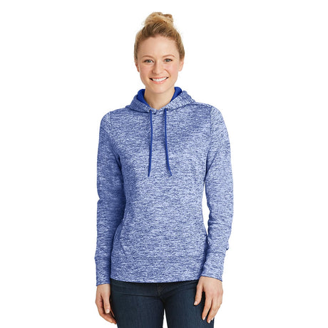 Sport-Tek LST225 PosiCharge Women's Electric Heather Hooded Pullover