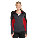 Sport-Tek LST245 Women's Full-Zip Hooded Jacket with Contrast Piping