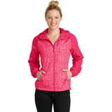 Sport-Tek LST40 Women's Heather Raglan Jacket with Hood