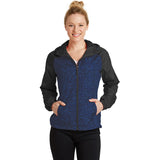 Sport-Tek LST40 Women's Heather Raglan Jacket with Hood