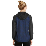 Sport-Tek LST40 Women's Heather Raglan Jacket with Hood