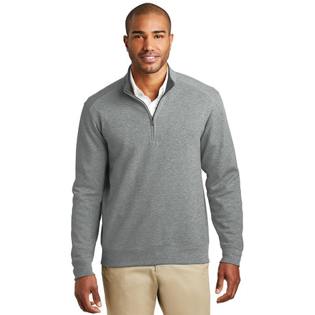 Port Authority K807 Interlock Dual-Color Quarter Zip Sweater