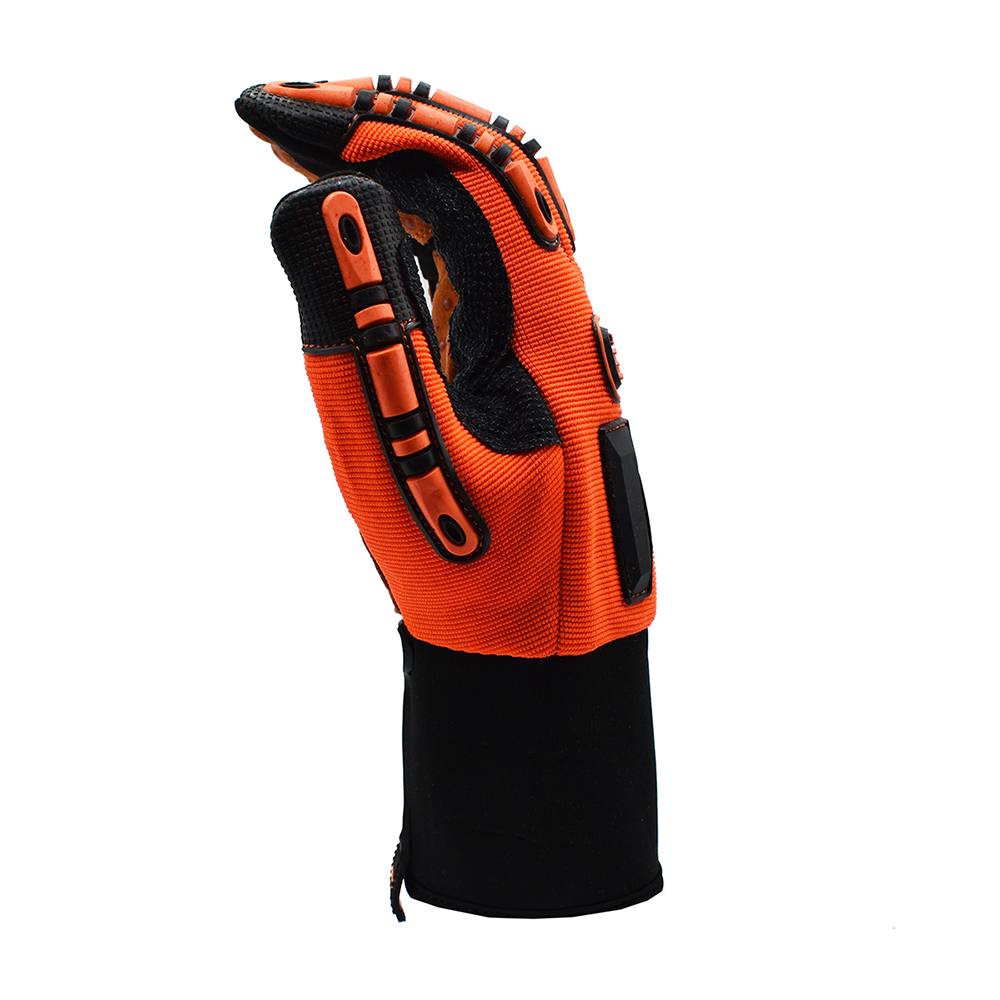 OGRE™ Hi Vis Spandex/Synthetic Leather Gloves with Dots, 1 pair