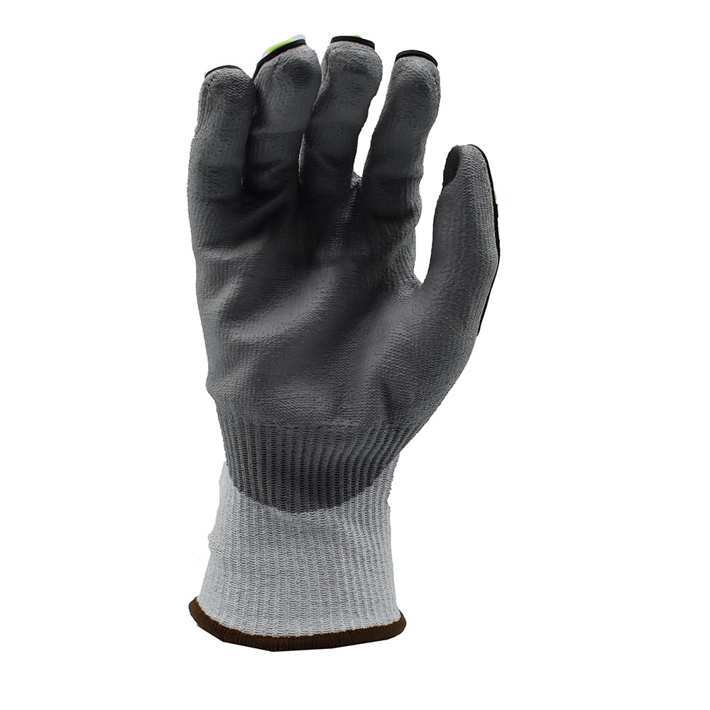 OGRE-CR™ HPPE Gloves with PU Palm Coating + Knuckle Protection, 1 pair