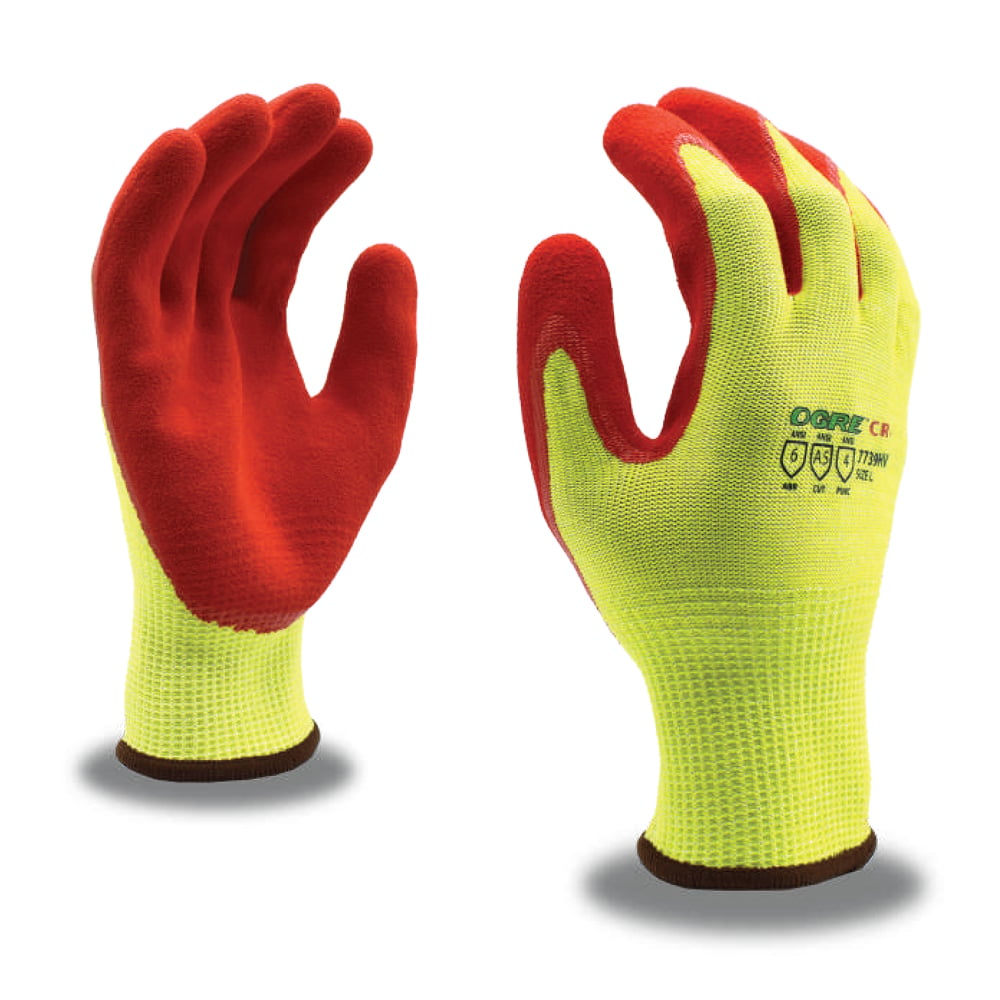 OGRE-CR+™ HPPE/Glass/Steel Fiber Glove with Sandy Nitrile Coating, 1 pair