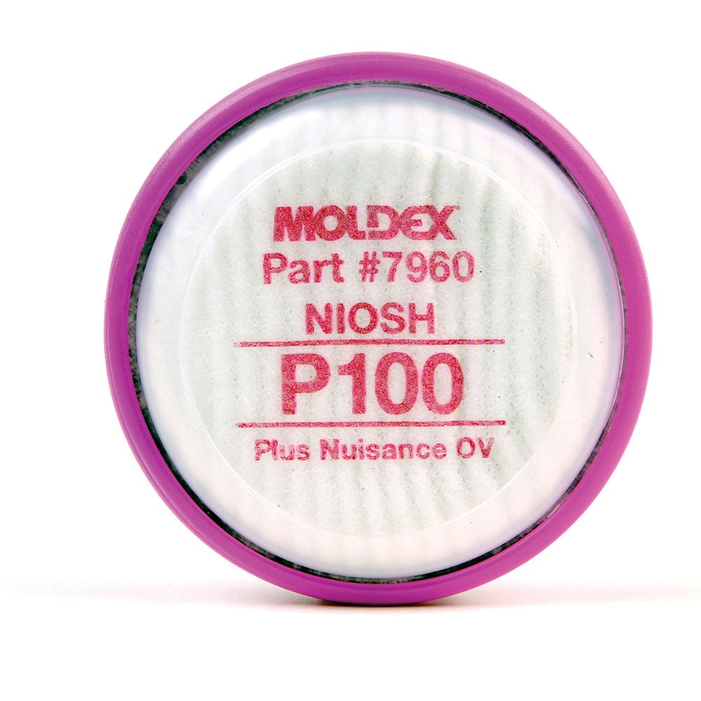 Moldex P100 with Nuisance Organic Vapors Filter Disk 7960, 1 pair