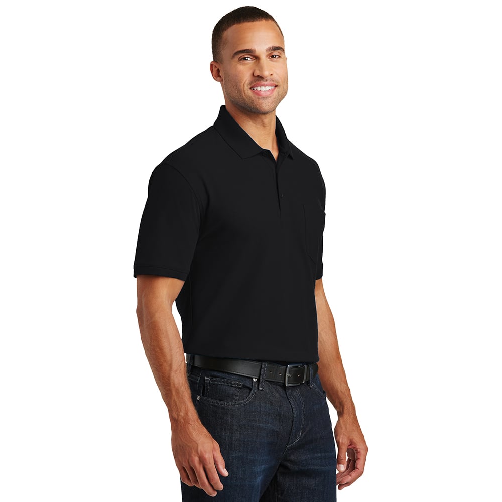 Port Authority K100P Core Classic Pique Polo Shirt with Pocket