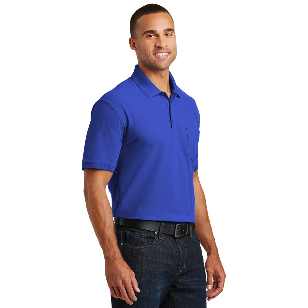 Port Authority K100P Core Classic Pique Polo Shirt with Pocket