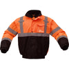 Hi Vis Waterproof Bomber Jacket with Black Bottom, Class 3