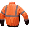 Hi Vis Waterproof Bomber Jacket with Black Bottom, Class 3