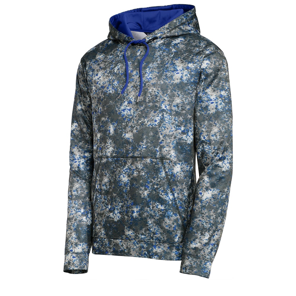 Sport-Tek ST230 Sport-Wick Mineral Freeze Hooded Pullover with Pocket