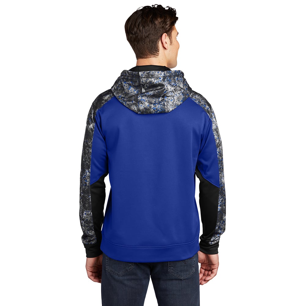 Sport-Tek ST231 Sport-Wick Mineral Freeze Colorblock Hooded Pullover