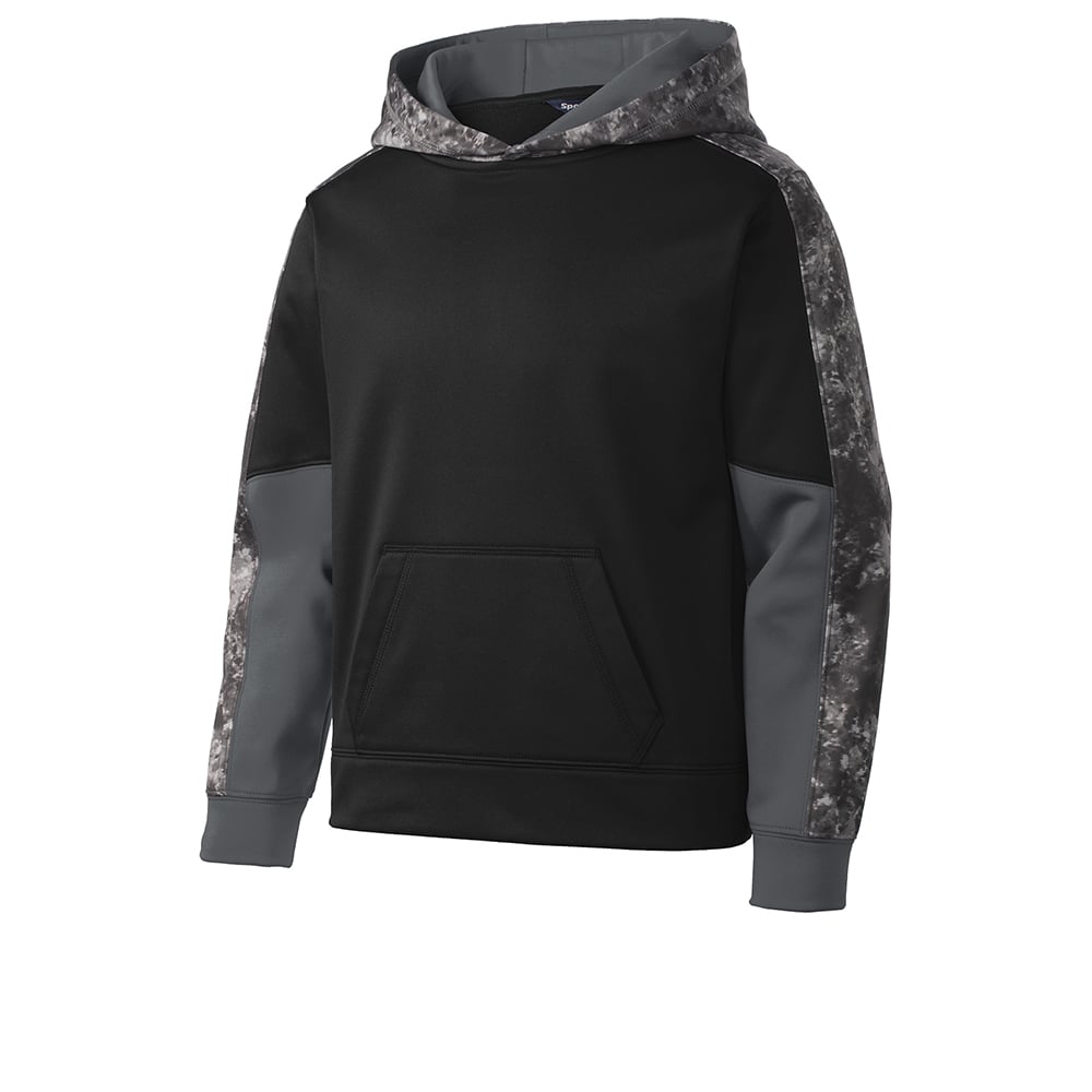 Sport-Tek YST231 Youth Sport-Wick Mineral Freeze Hooded Pullover