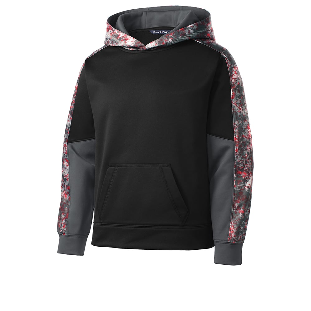 Sport-Tek YST231 Youth Sport-Wick Mineral Freeze Hooded Pullover