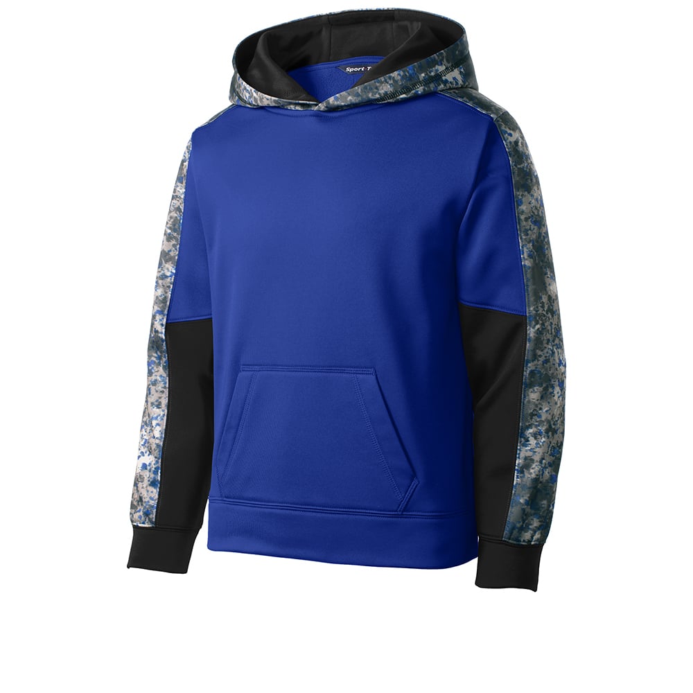 Sport-Tek YST231 Youth Sport-Wick Mineral Freeze Hooded Pullover