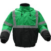 Non-ANSI Waterproof Quilted Bomber Jacket with Black Bottom