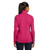 Sport-Tek LST861 Sport-Wick Textured Women's Contrast 1/4-Zip Pullover