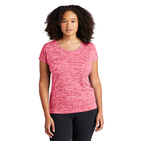 Sport-Tek LST390 PosiCharge Women's Heather Dolman Sleeve Tee