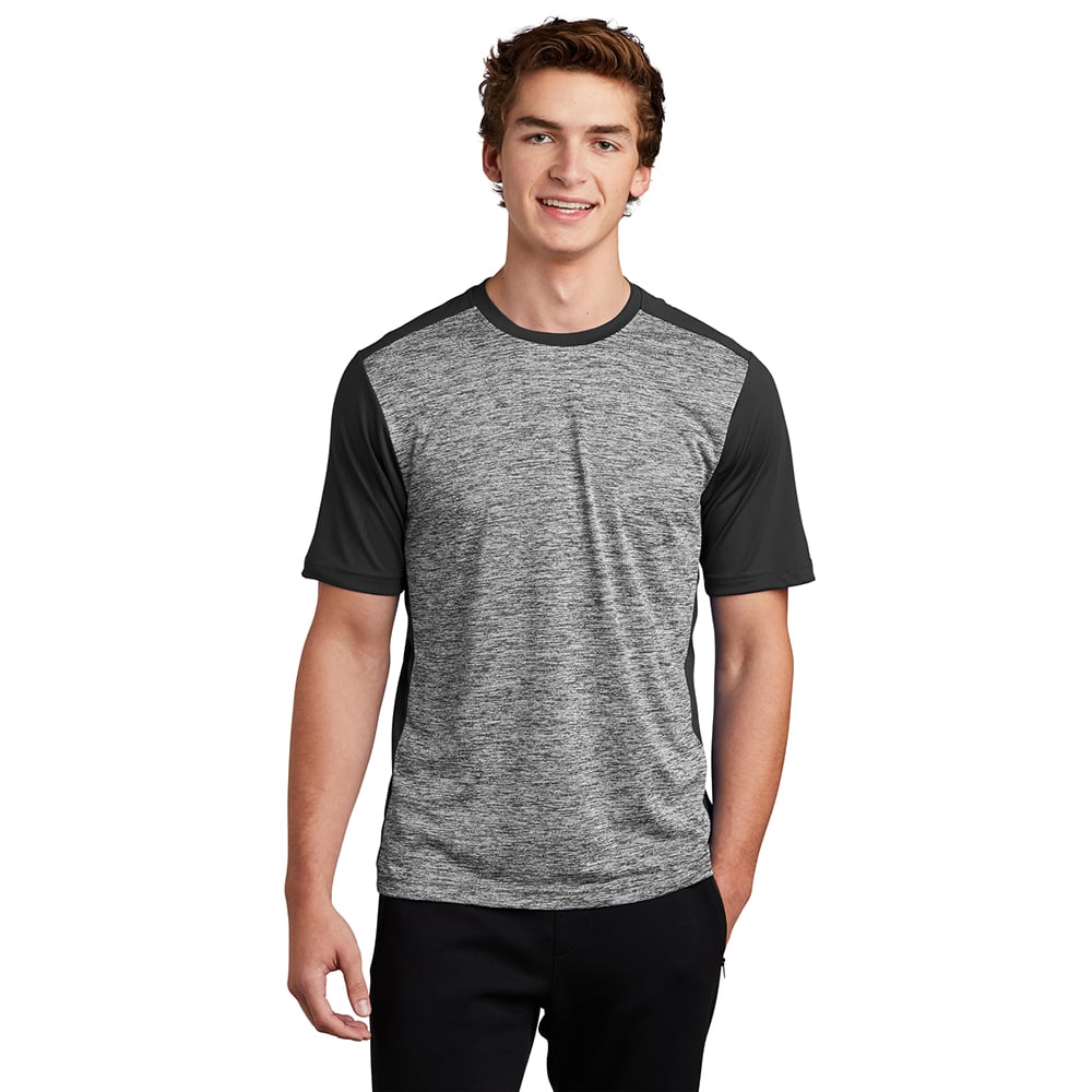 Sport-Tek ST395 PosiCharge Two-Tone Electric Heather Short Sleeve Tee