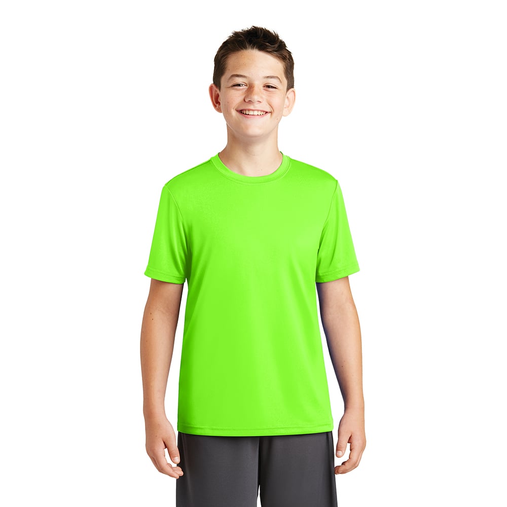 Sport-Tek YST320 Youth PosiCharge Tough T-Shirt with Drop Sleeve