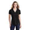 Sport-Tek LST620 PosiCharge Women's Two-Tone Y-Neck Tough Polo