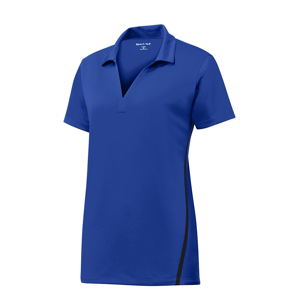 Sport-Tek LST620 PosiCharge Women's Two-Tone Y-Neck Tough Polo