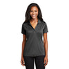 Sport-Tek LST630 PosiCharge Women's Embossed Y-Neck Tough Polo