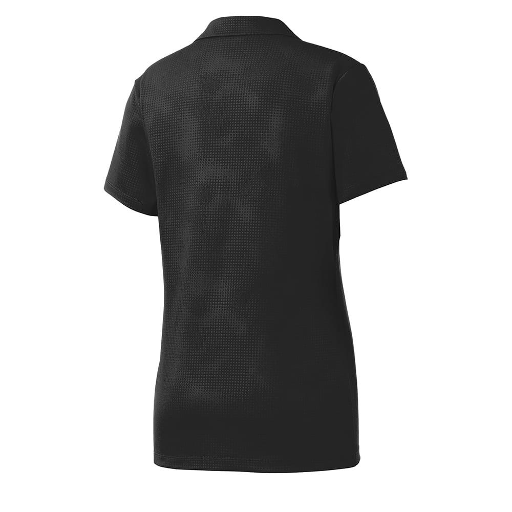 Sport-Tek LST630 PosiCharge Women's Embossed Y-Neck Tough Polo