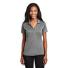 Sport-Tek LST630 PosiCharge Women's Embossed Y-Neck Tough Polo