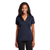 Sport-Tek LST630 PosiCharge Women's Embossed Y-Neck Tough Polo