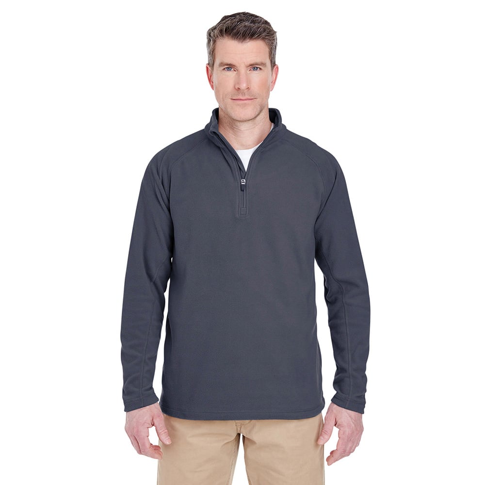 UltraClub Cool & Dry 8180 Men's Quarter-Zip Microfleece Sweatshirt