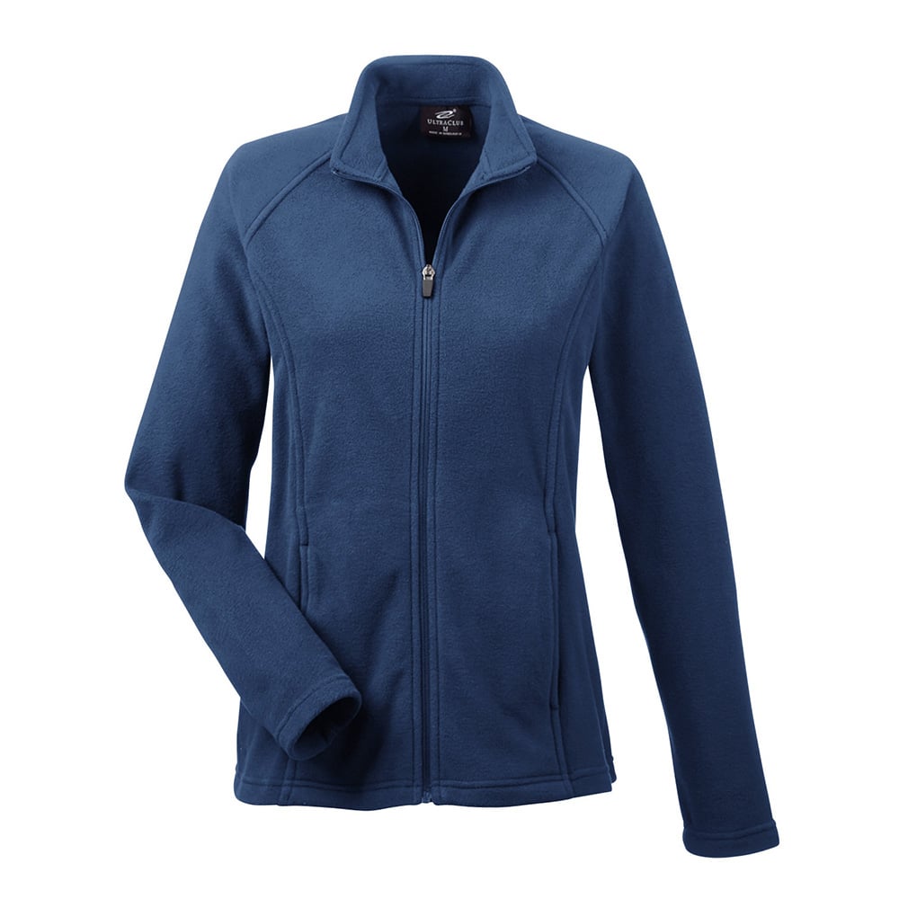 UltraClub Cool & Dry 8181 Ladies' Full-Zip Microfleece Sweatshirt