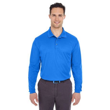 UltraClub Cool & Dry 8210LS Long-Sleeve Mesh® Piqué Polo