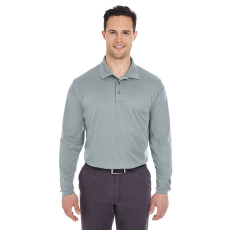 UltraClub Cool & Dry 8210LS Long-Sleeve Mesh® Piqué Polo