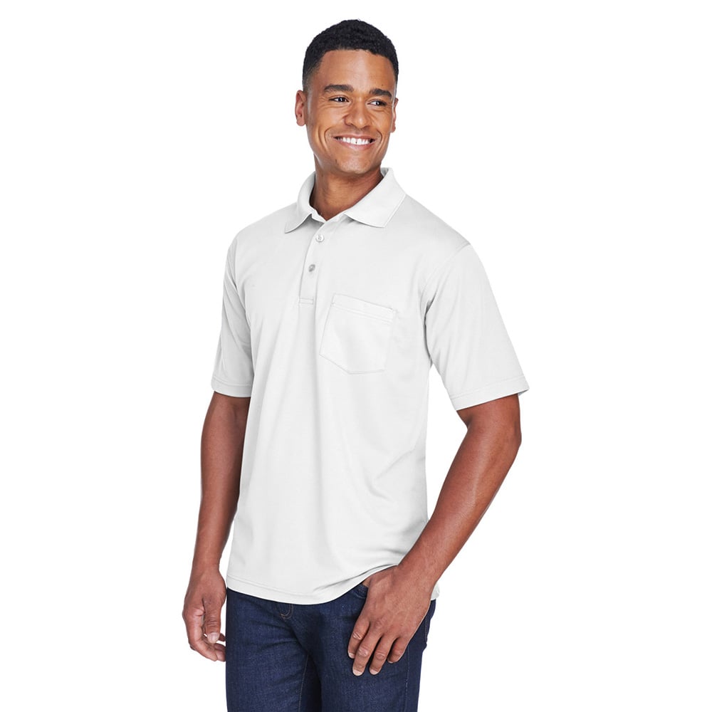 UltraClub Cool & Dry 8210P Mesh Piqué® Polo with Chest Pocket