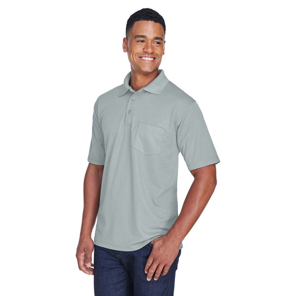 UltraClub Cool & Dry 8210P Mesh Piqué® Polo with Chest Pocket