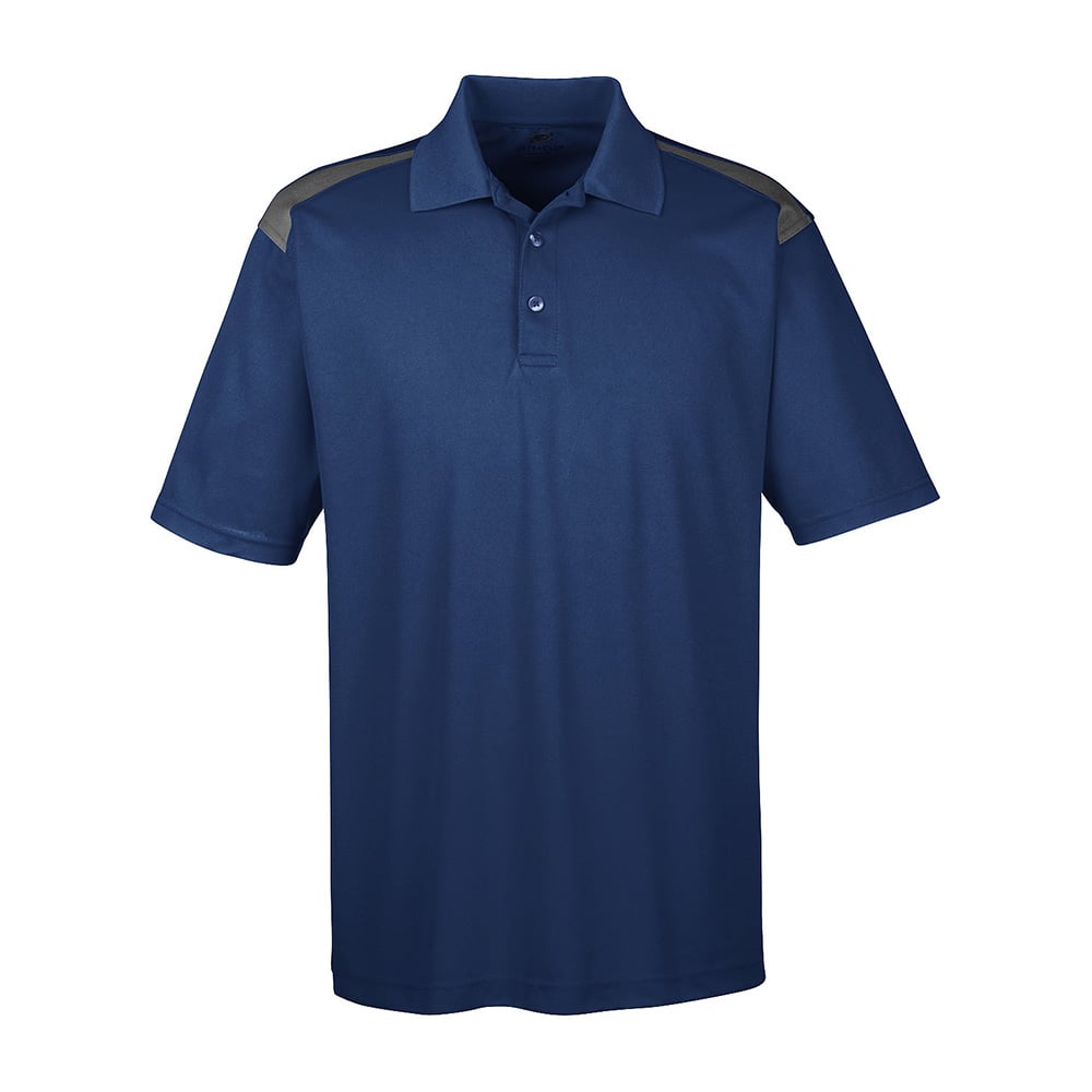 UltraClub Cool & Dry 8215 Two-Tone Mesh Piqué Polo