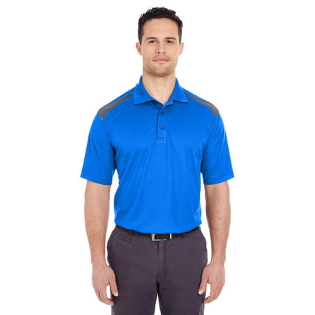 UltraClub Cool & Dry 8215 Two-Tone Mesh Piqué Polo